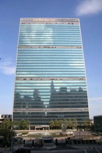 il palazzo dell'Onu a New York
