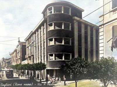 Cagliari, Palazzo Ebau, 1935 (in una foto degli anni '50)